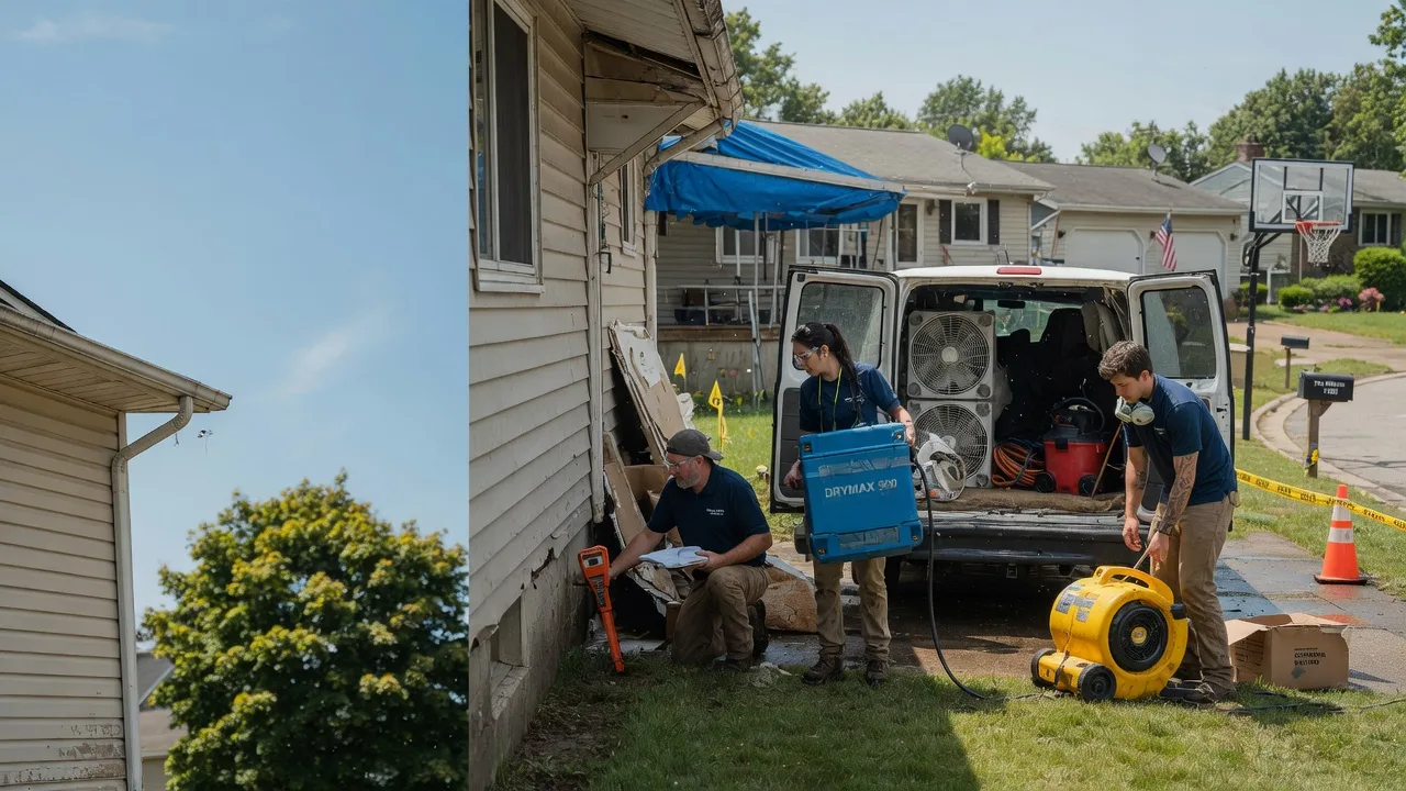 Ceiling Leak Cleanup in Greensburg, PA near me